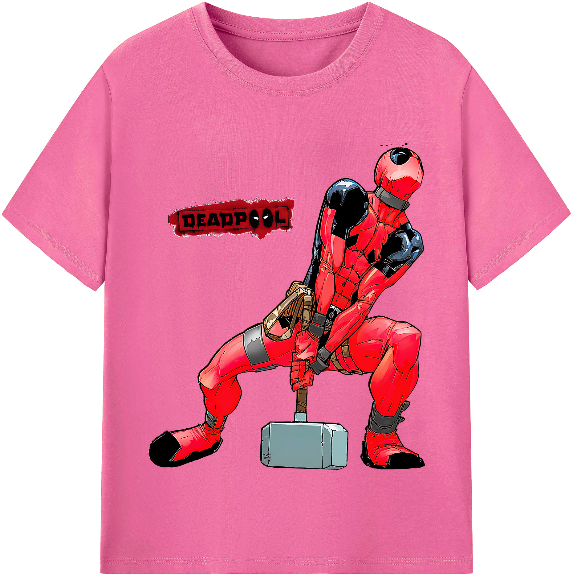 （画像用） Deadpool デッドプール レディースカジュアルプリントTシャツ（綿100％）
